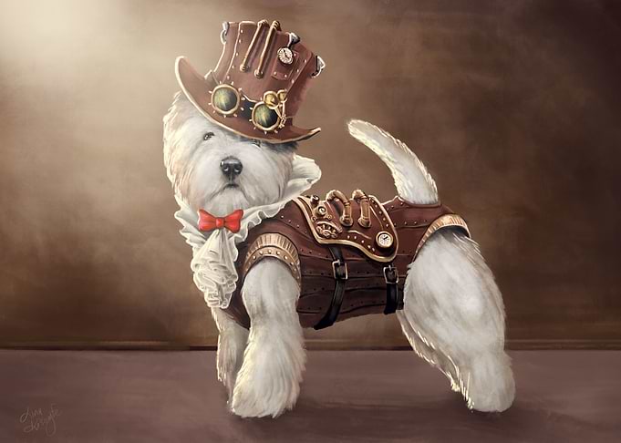 Steampunk westie