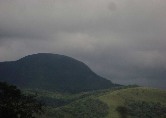 The hill and the rain sky