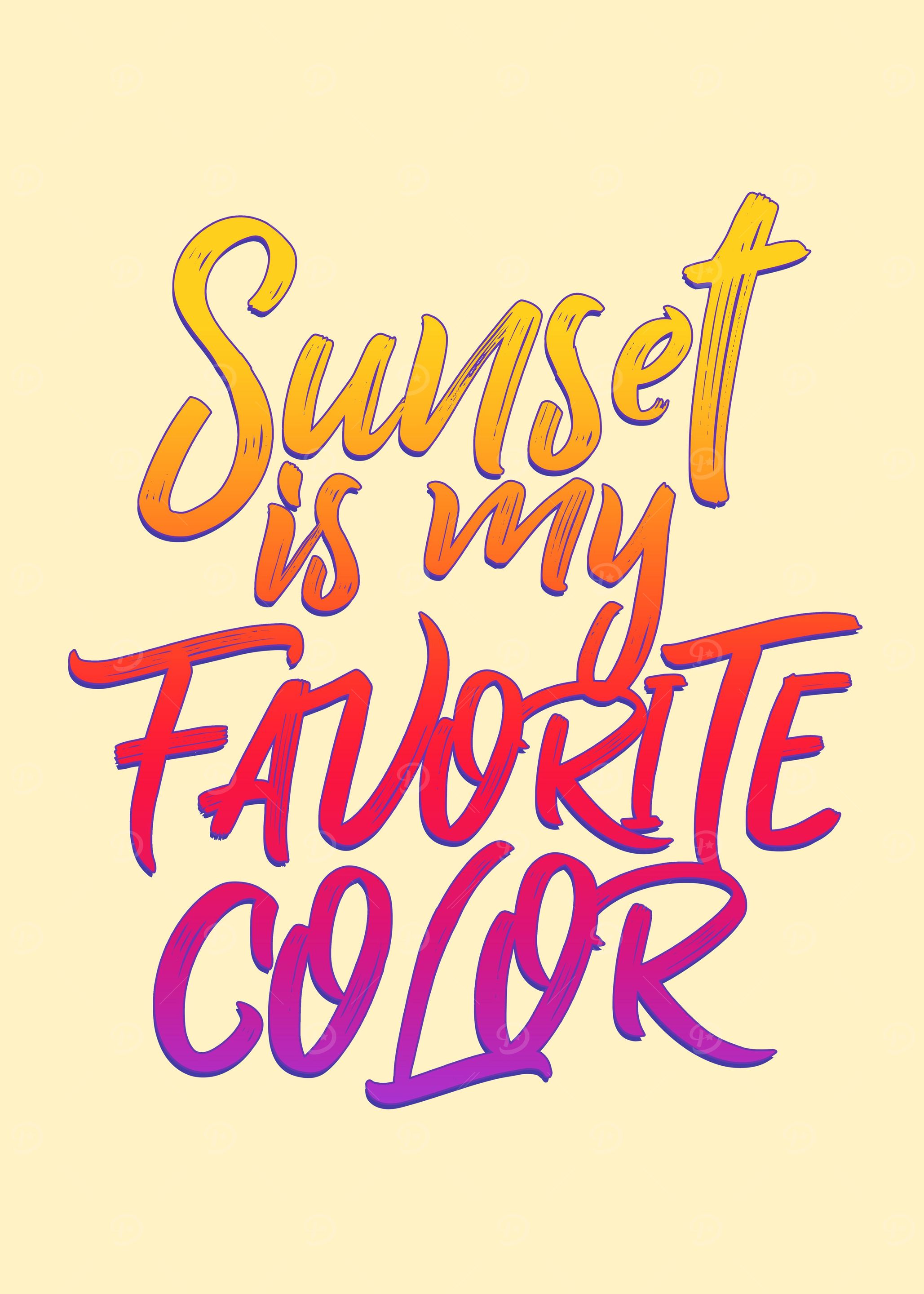 Sunset my Favorite Color