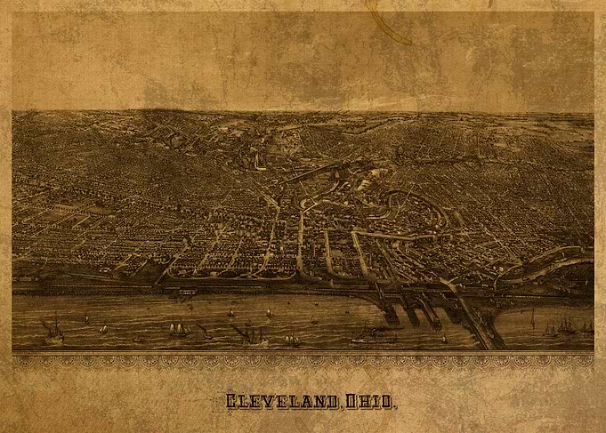 Cleveland Ohio Map 1887
