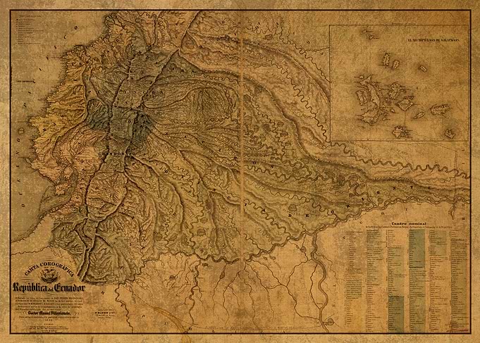 Ecuador Map 1838