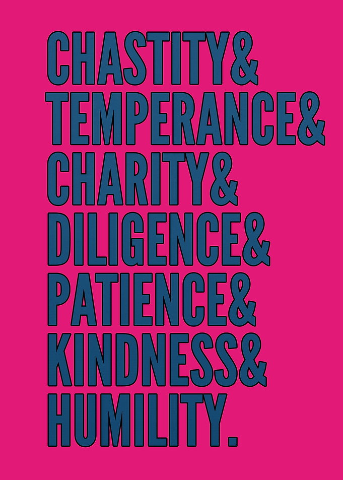 Seven Virtues English