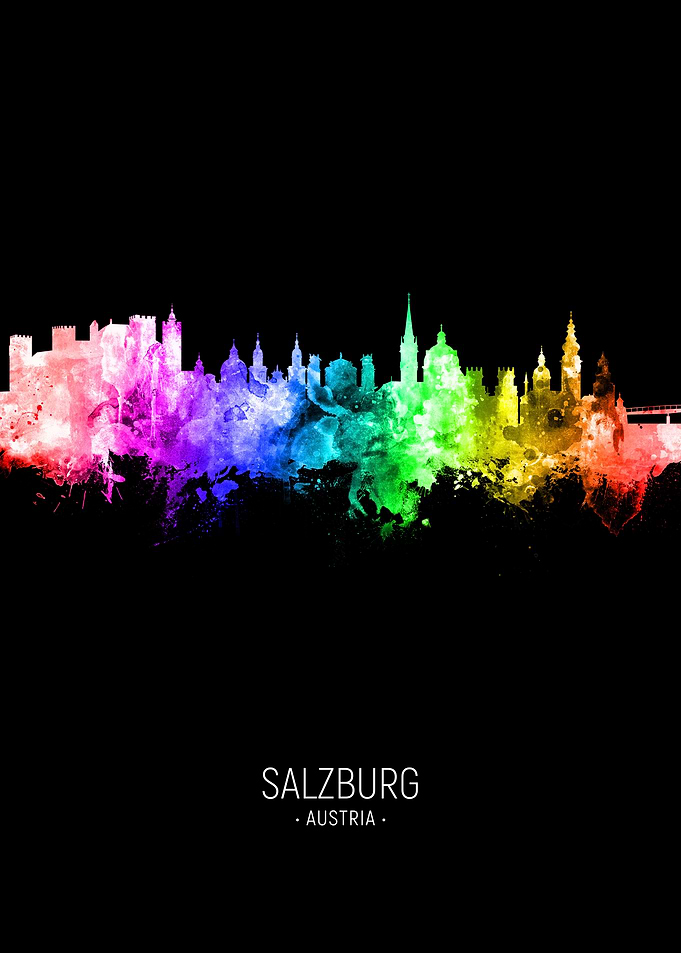 Salzburg Austria Skyline