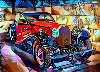 Colorful Car Buggatti