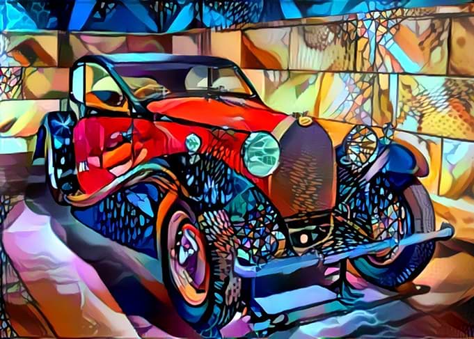 Colorful Car Buggatti