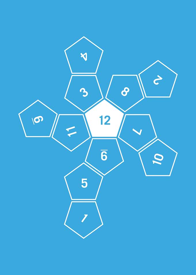 Blue Unrolled D12