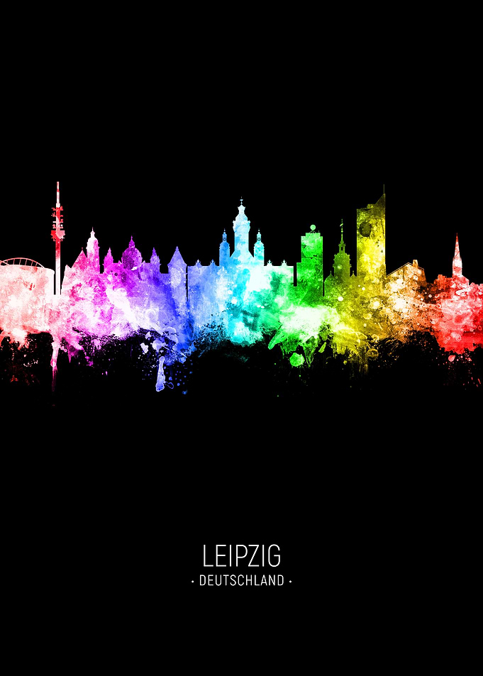 Leipzig Germany Skyline