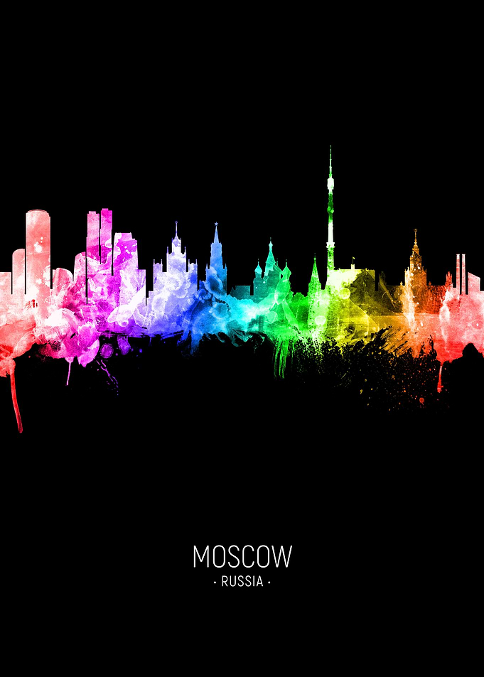 Moscow Russia Skyline