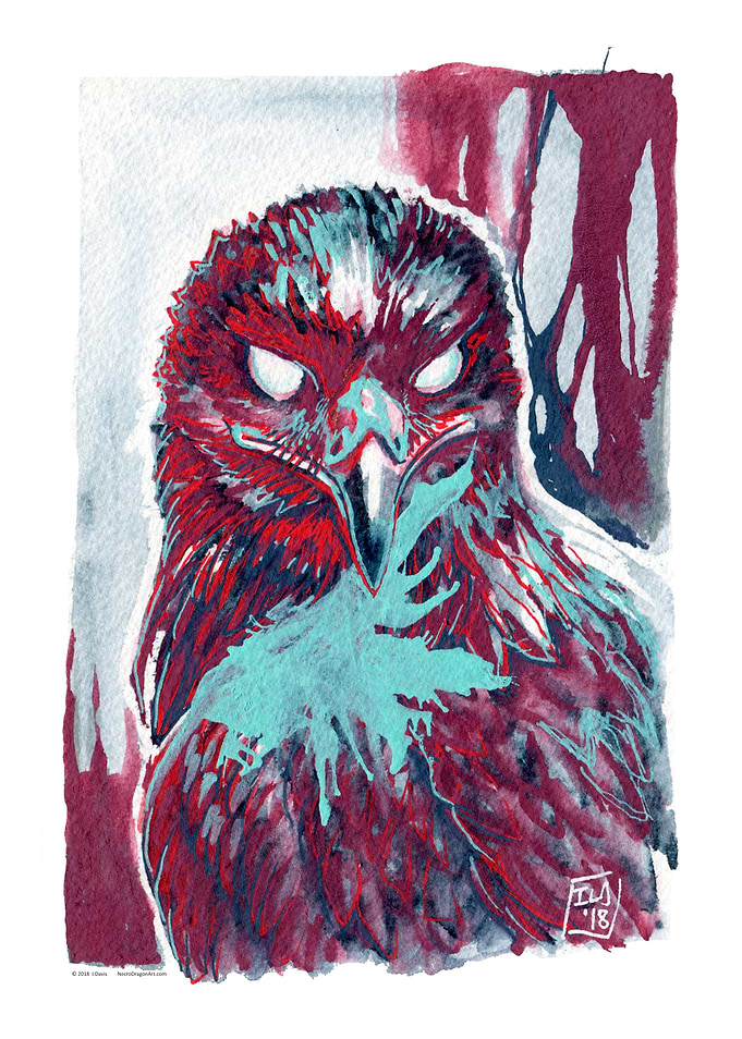 Red White and Blue Eagle