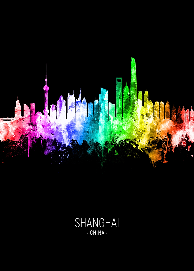 Shanghai China Skyline