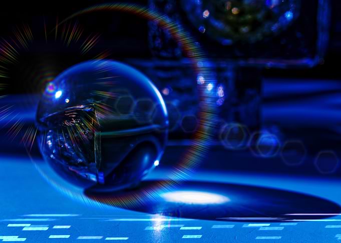 Magical cristal globe