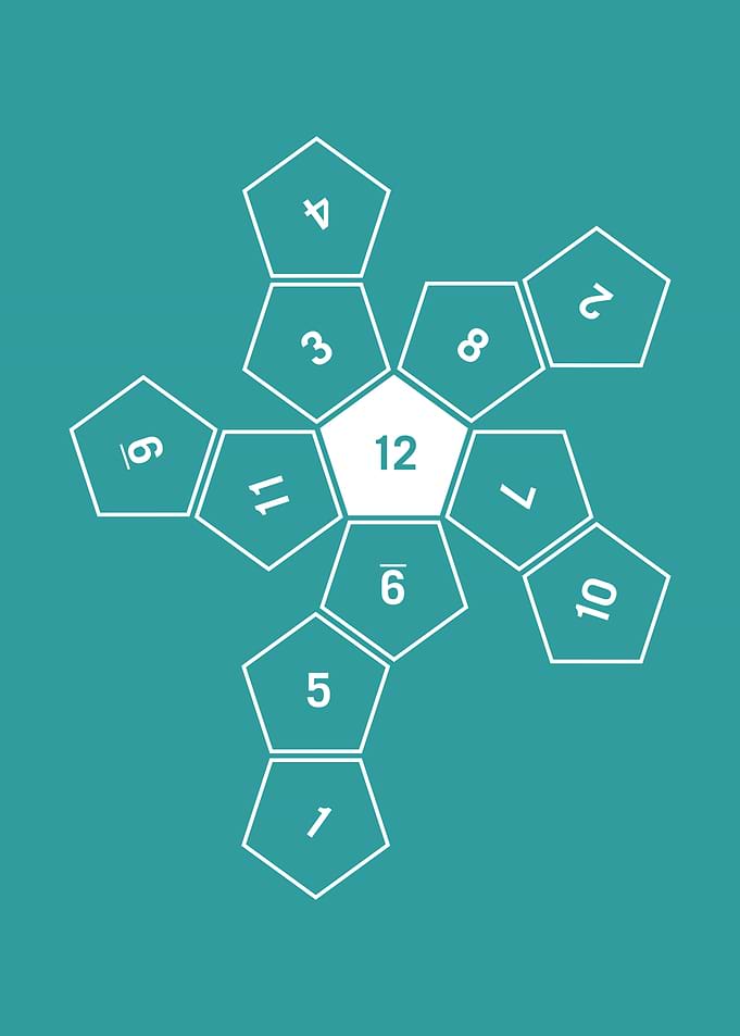 Teal Unrolled D12