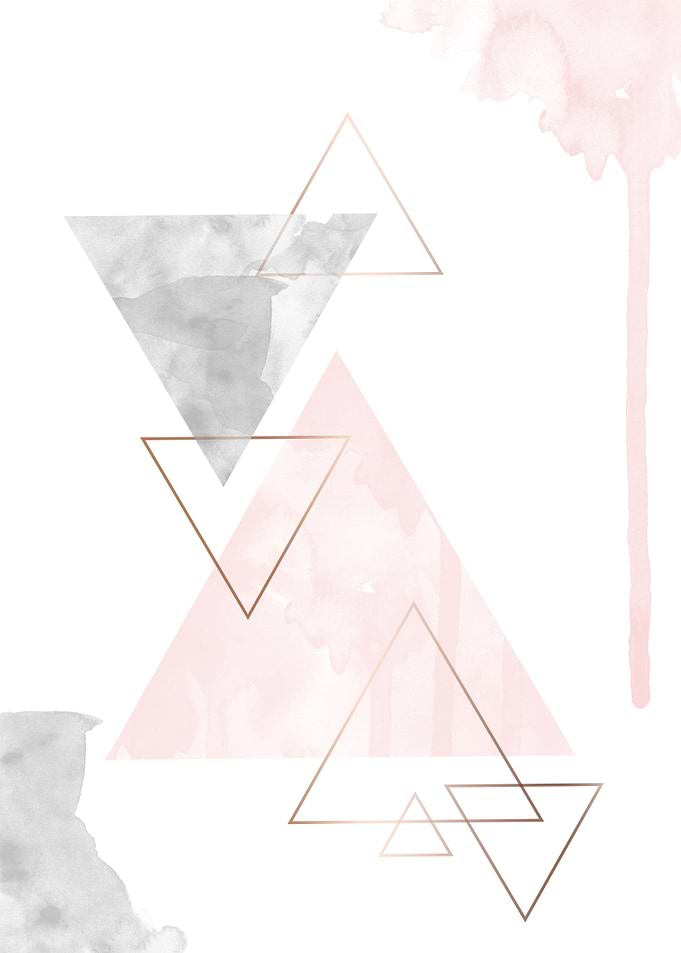Geometric abstract wall pr