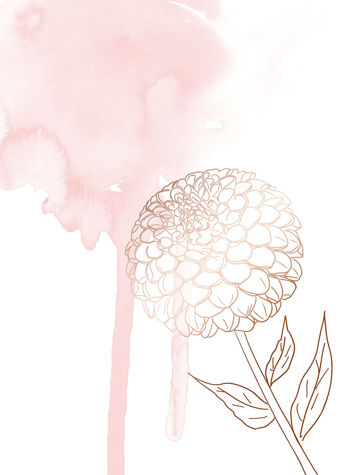 Floral wall print