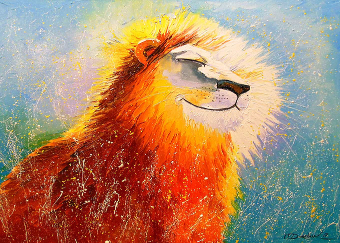 Happy lion