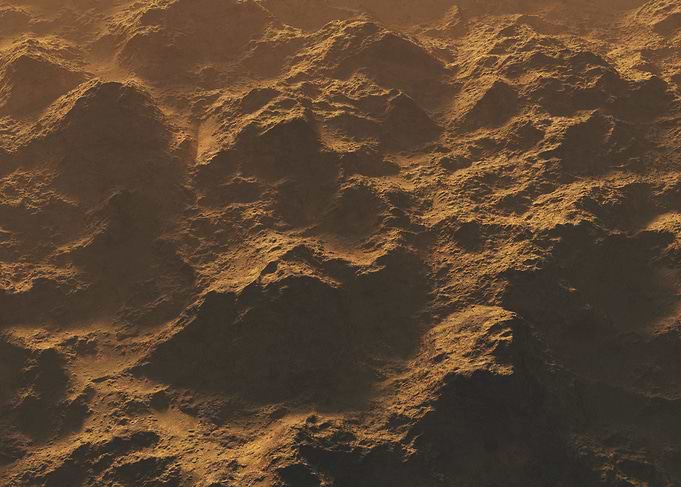 Brown rocky landscape
