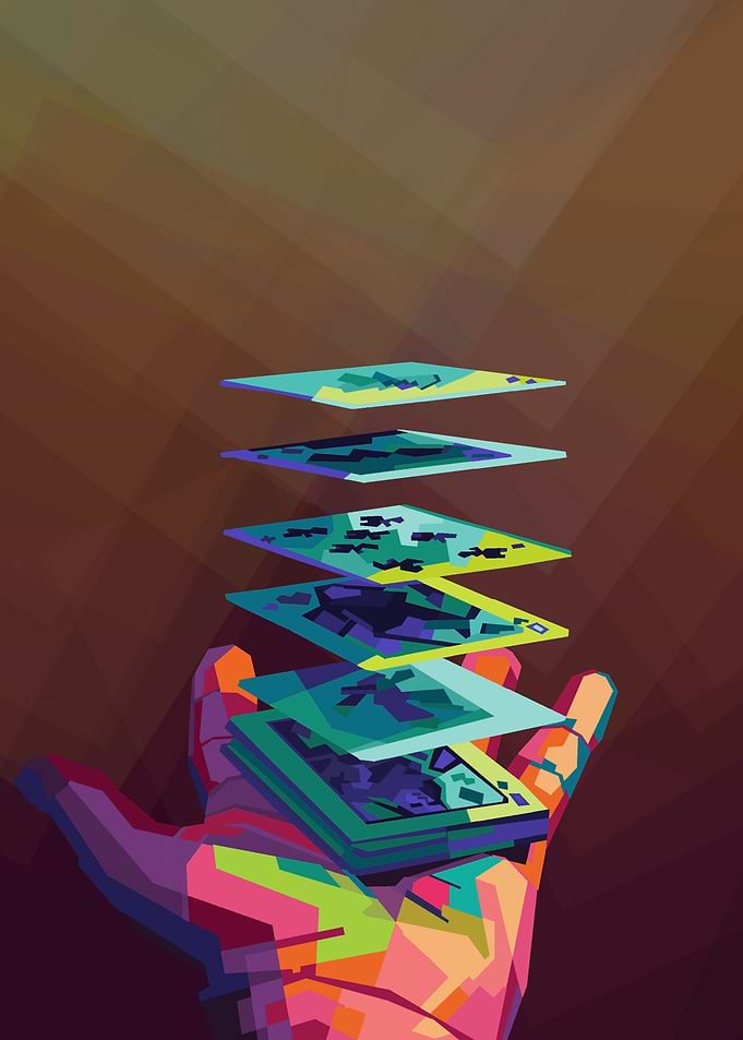 playing card pop art
