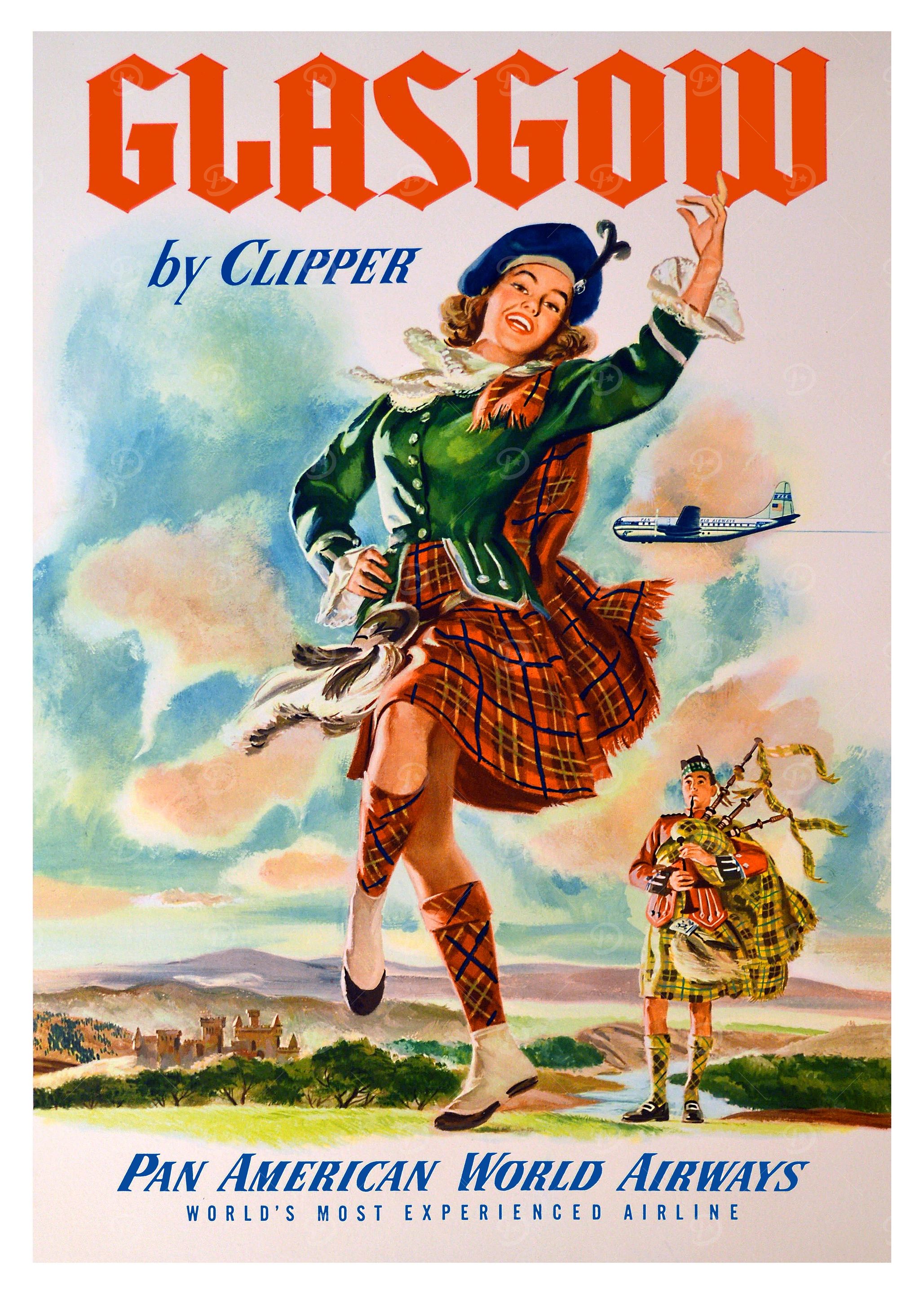 Glasgow Travel Poster