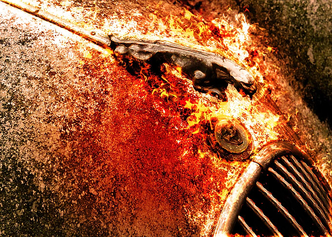 Burning Cat