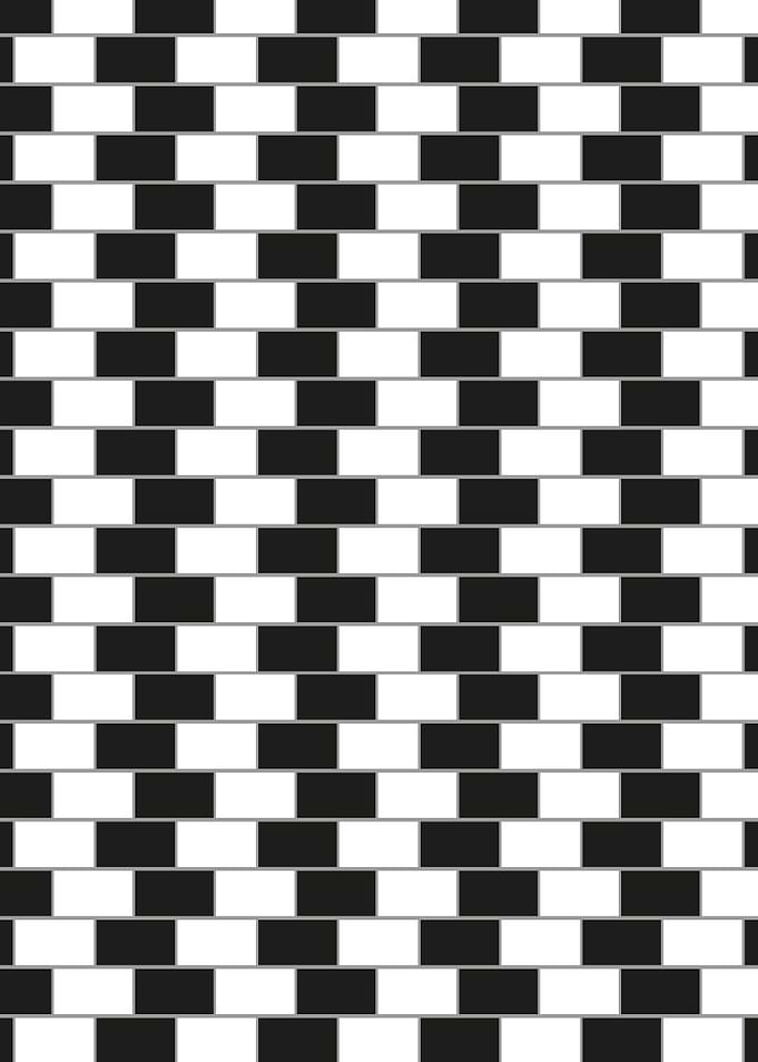 Cafe wall illusion