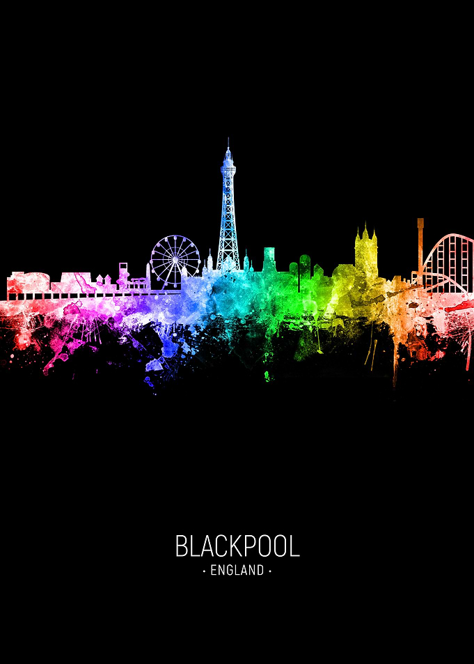 Blackpool England Skyline