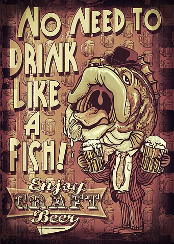 Fish Enjoys Craft Beer