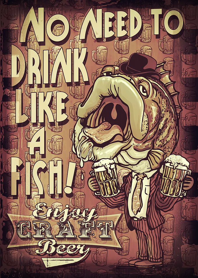 Fish Enjoys Craft Beer