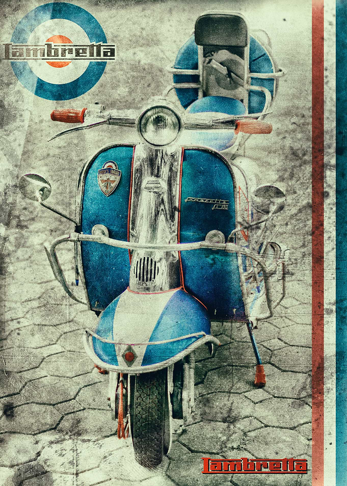 Vintage Lambretta scooter