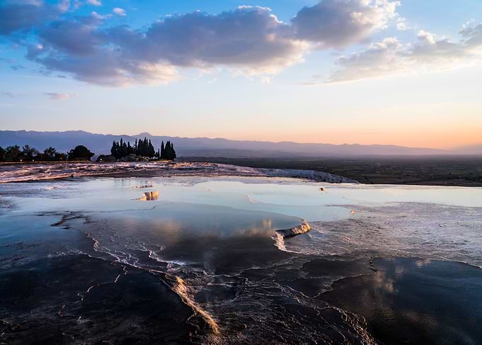 Sunset at Pamukkale Turkey
