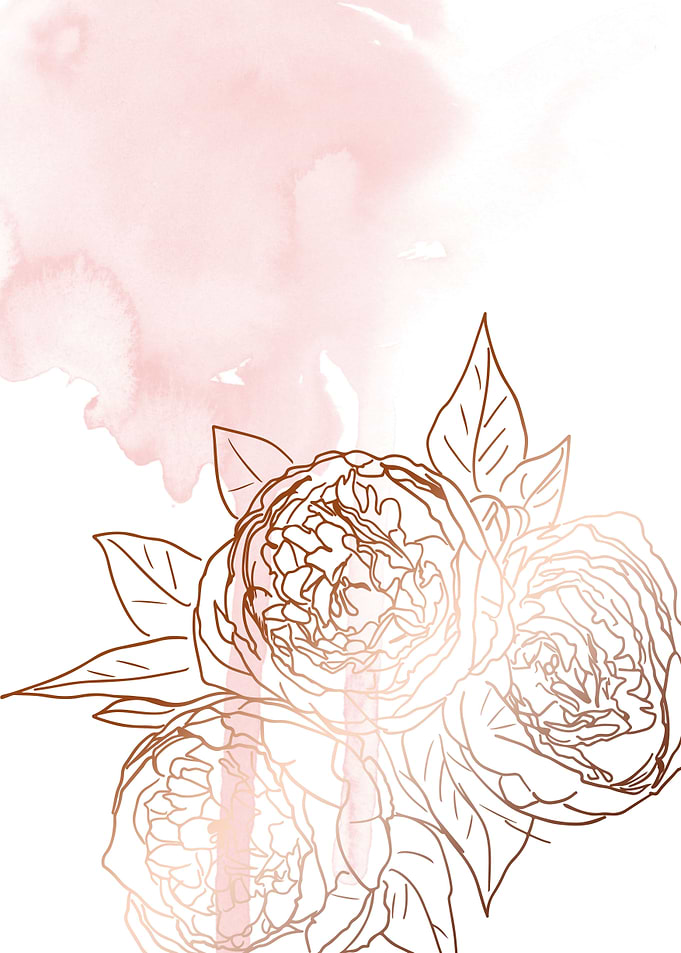 floral print peony