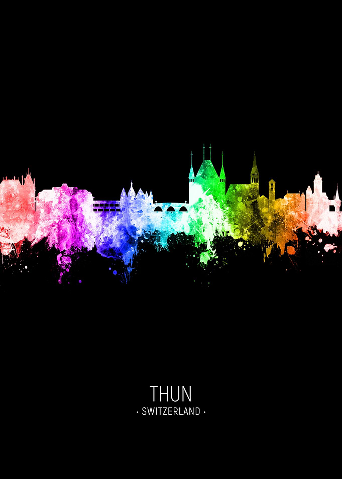 Thun Switzerland Skyline
