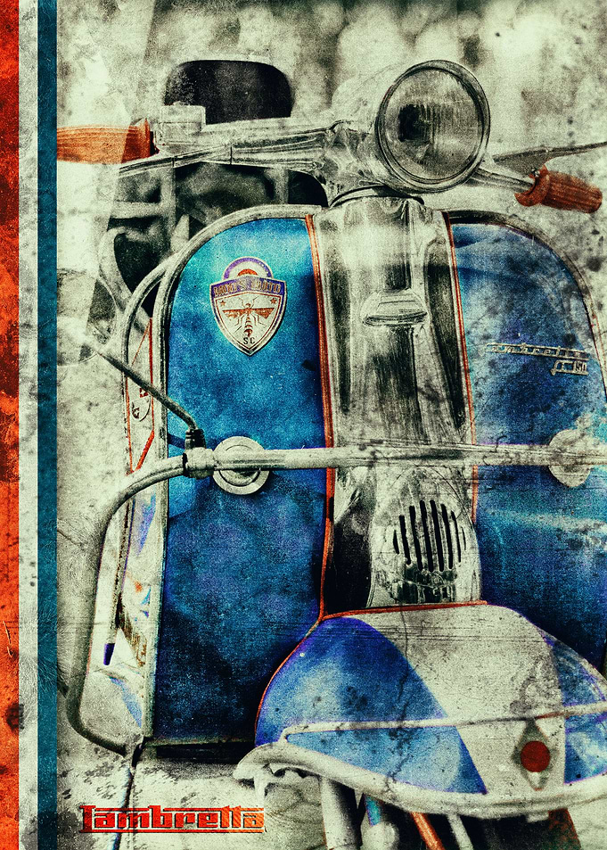Vintage Lambretta scooter
