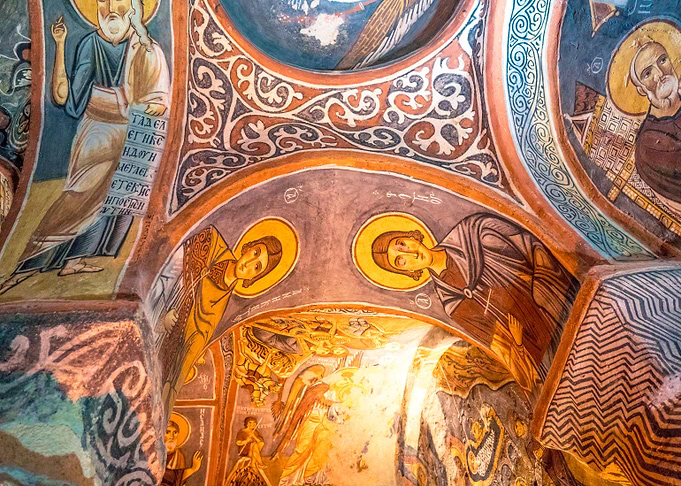 Christian cave church art
