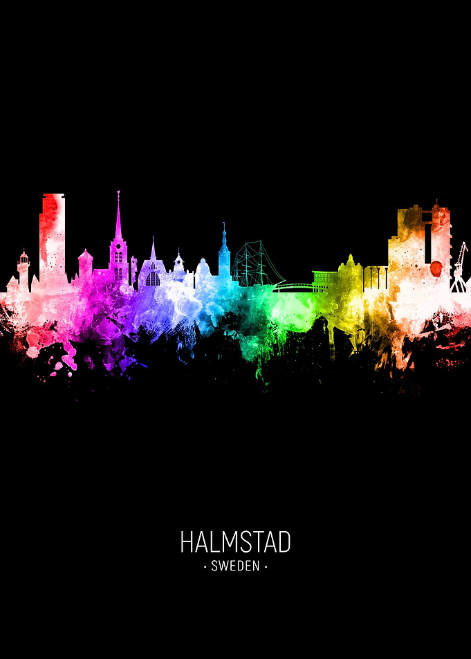 Halmstad Sweden Skyline