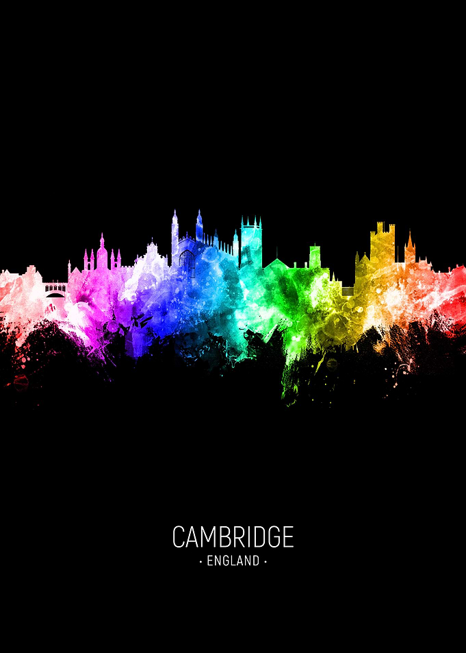 Cambridge England Skyline
