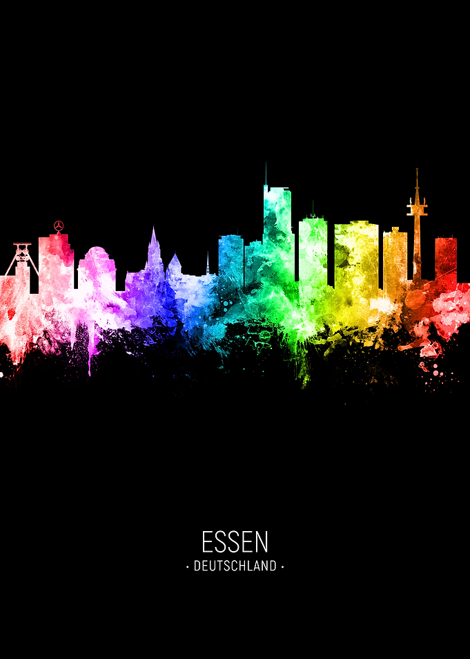 Essen Germany Skyline