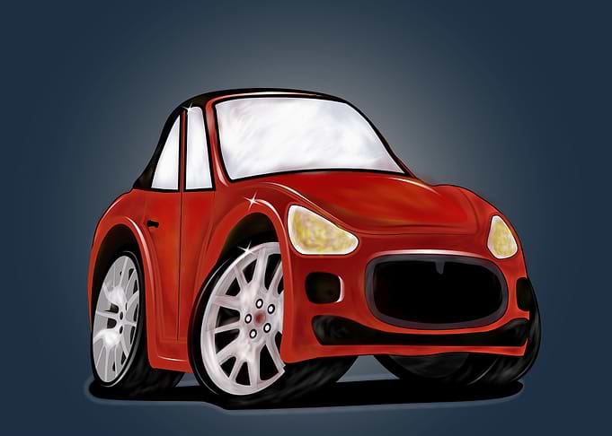 cartoon car illustration