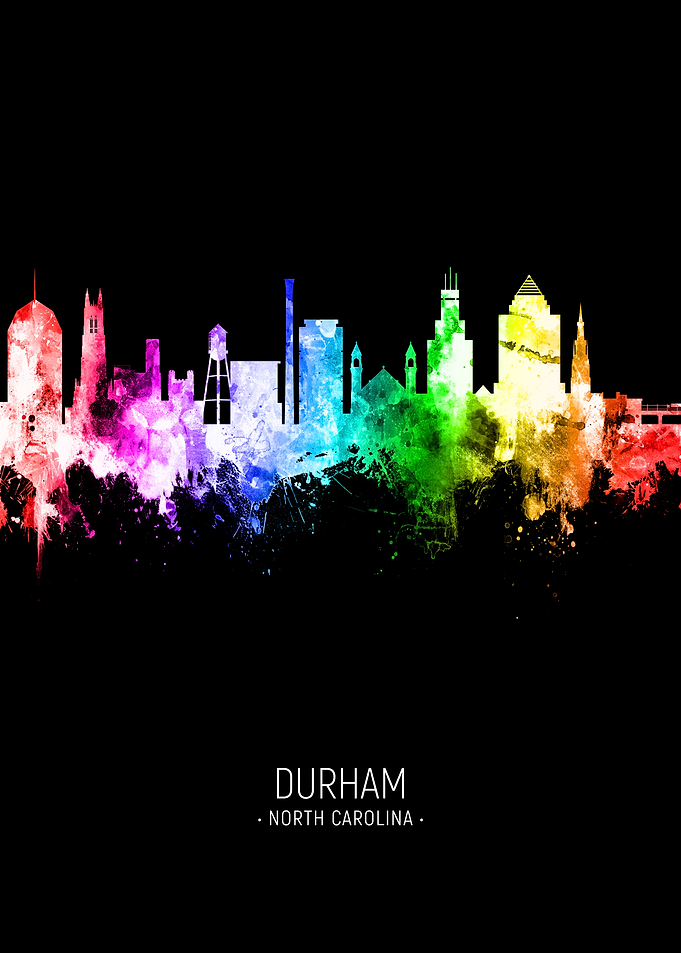 Durham NC USA Skyline