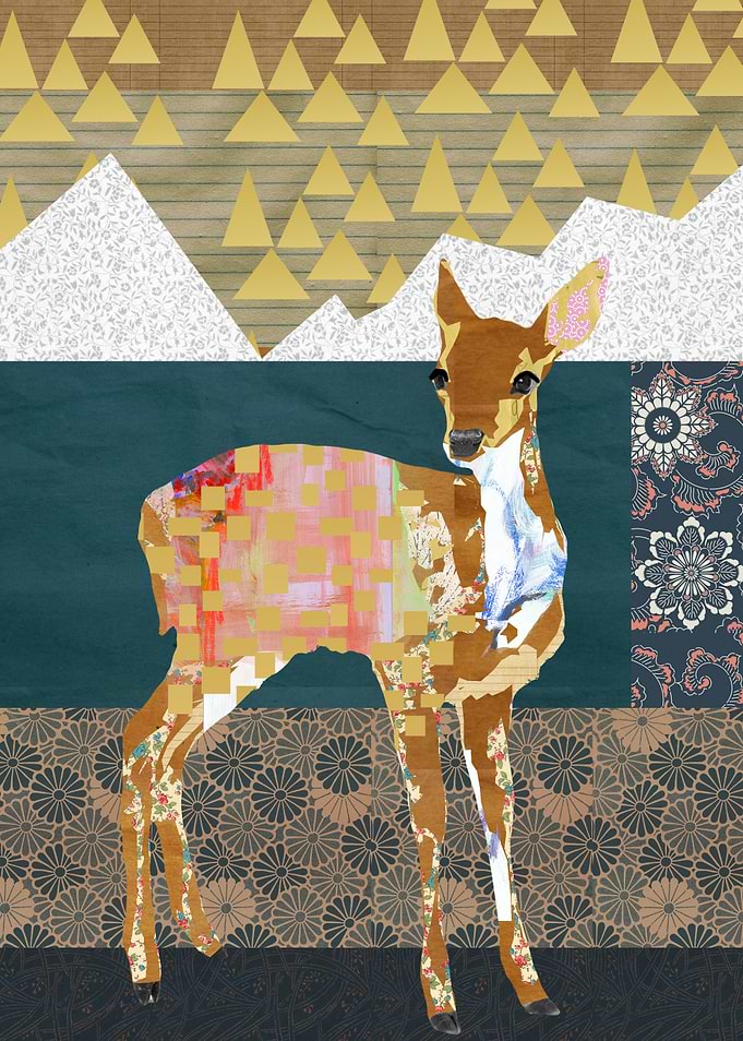 Deer Collage