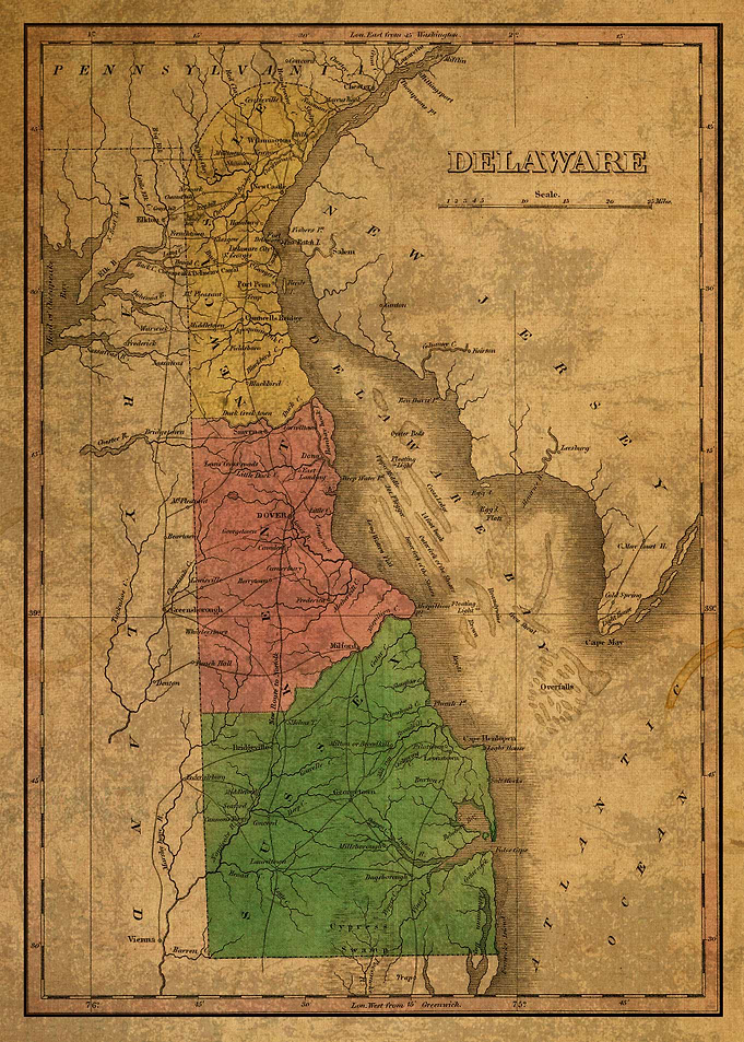 Delaware Map 1827