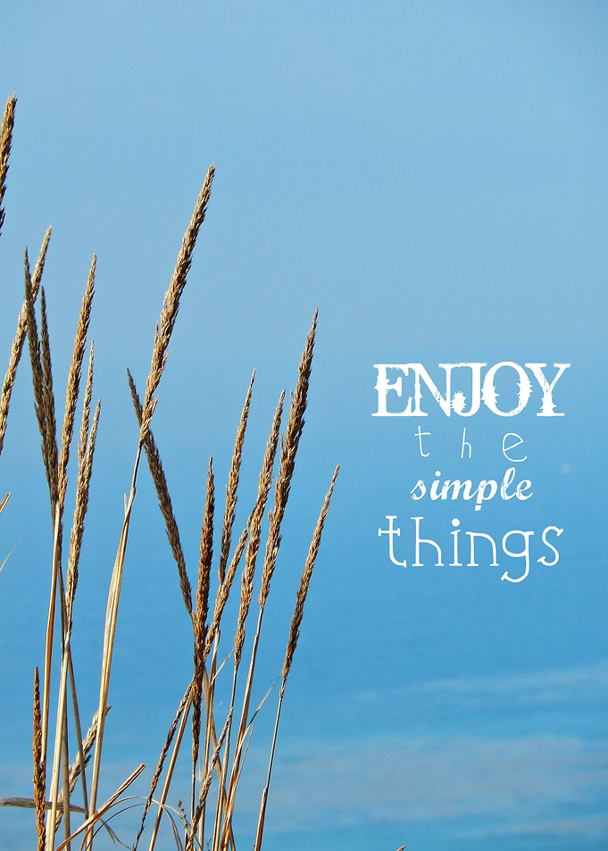 Enjoy the Simple Things