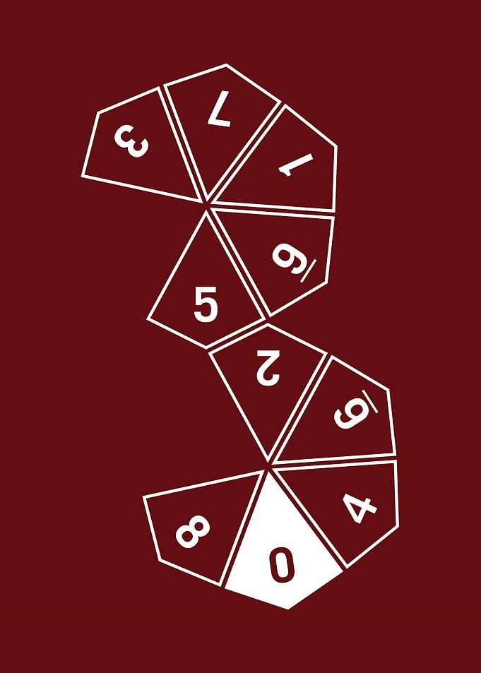 Red Unrolled D10