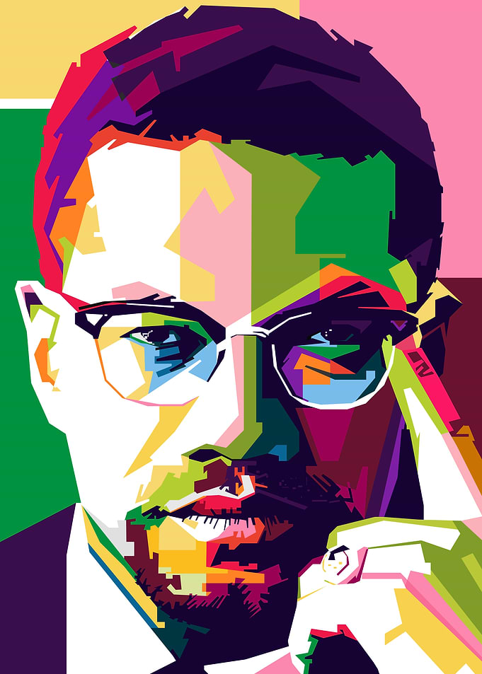 Malcolm X Portrait