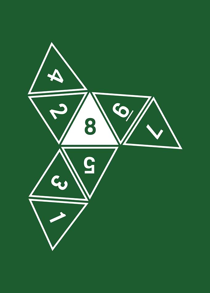 Green Unrolled D8