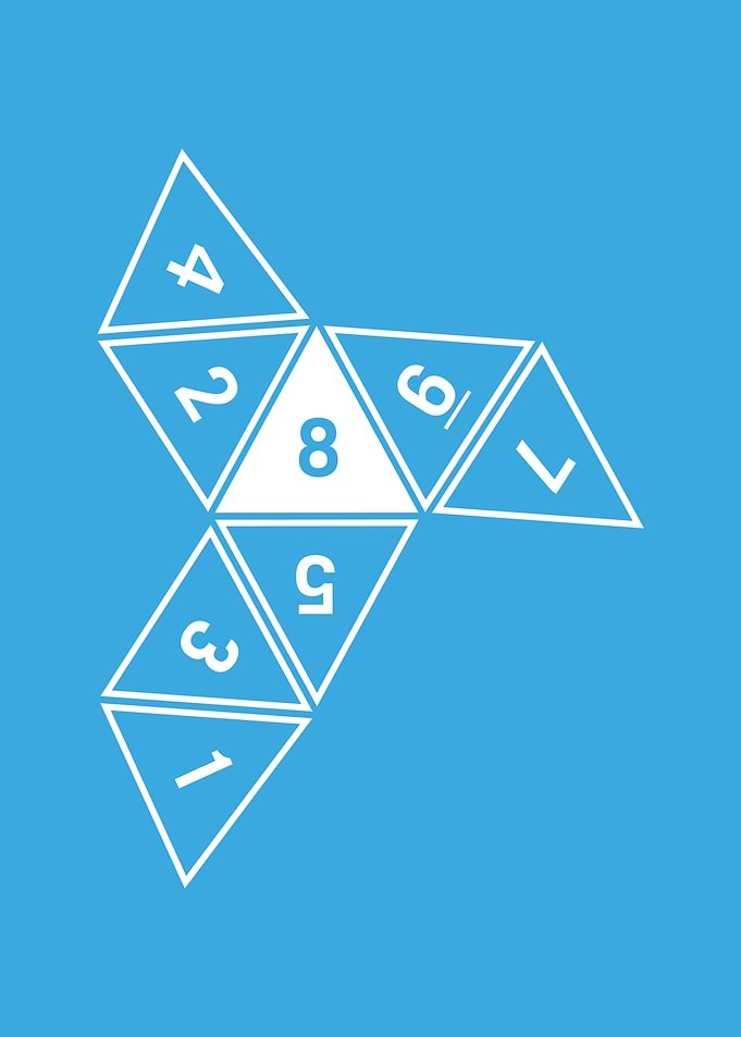 Blue Unrolled D8