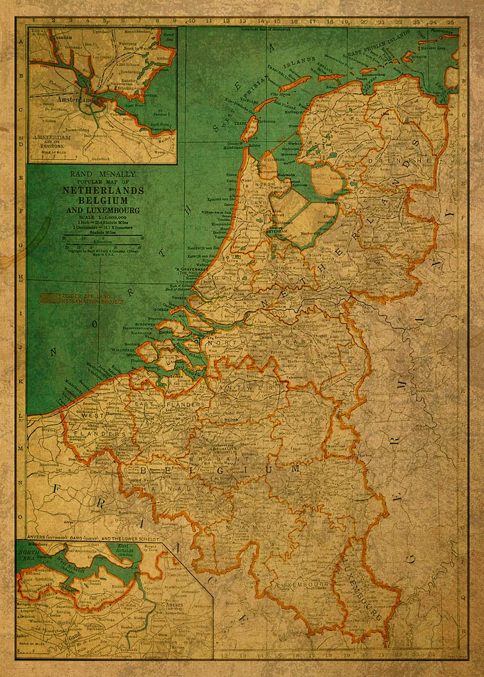 Netherlands Belgium Map