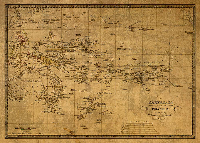 Australia Polynesia Map