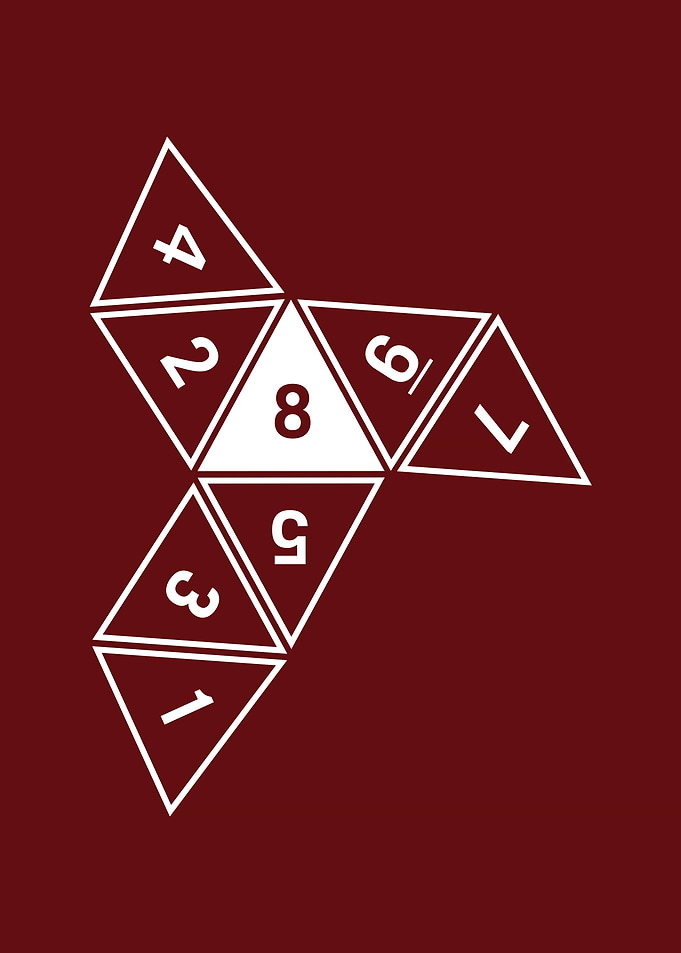 Red Unrolled D8
