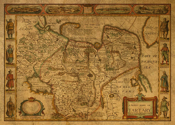 Mongolia Map 1676