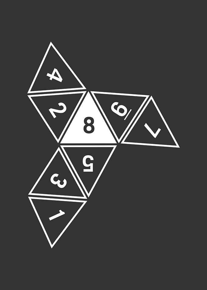 Grey Unrolled D8